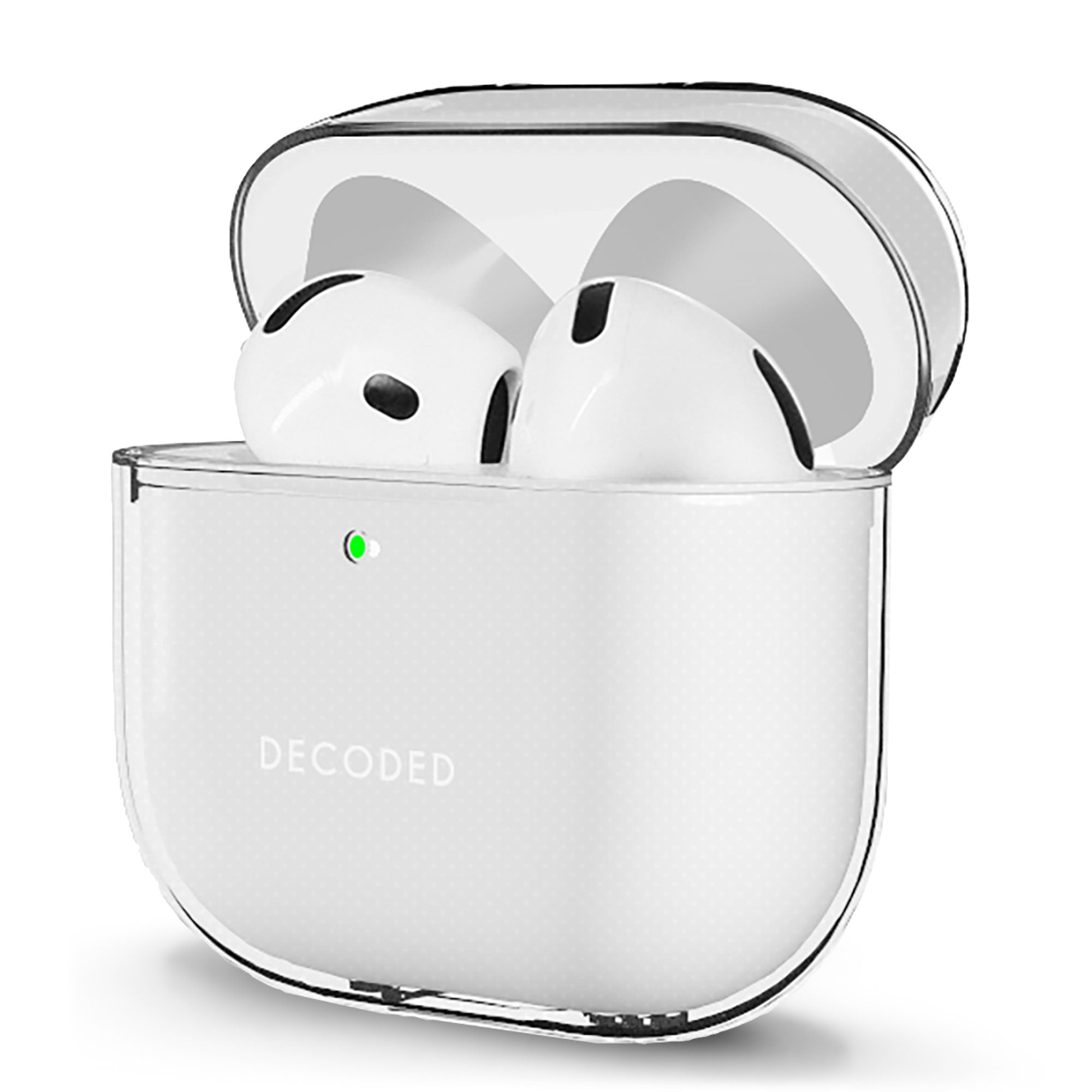 Transparent Protective Case for AirPods 4 – Shock-Absorbing Case with Wireless Charging Support