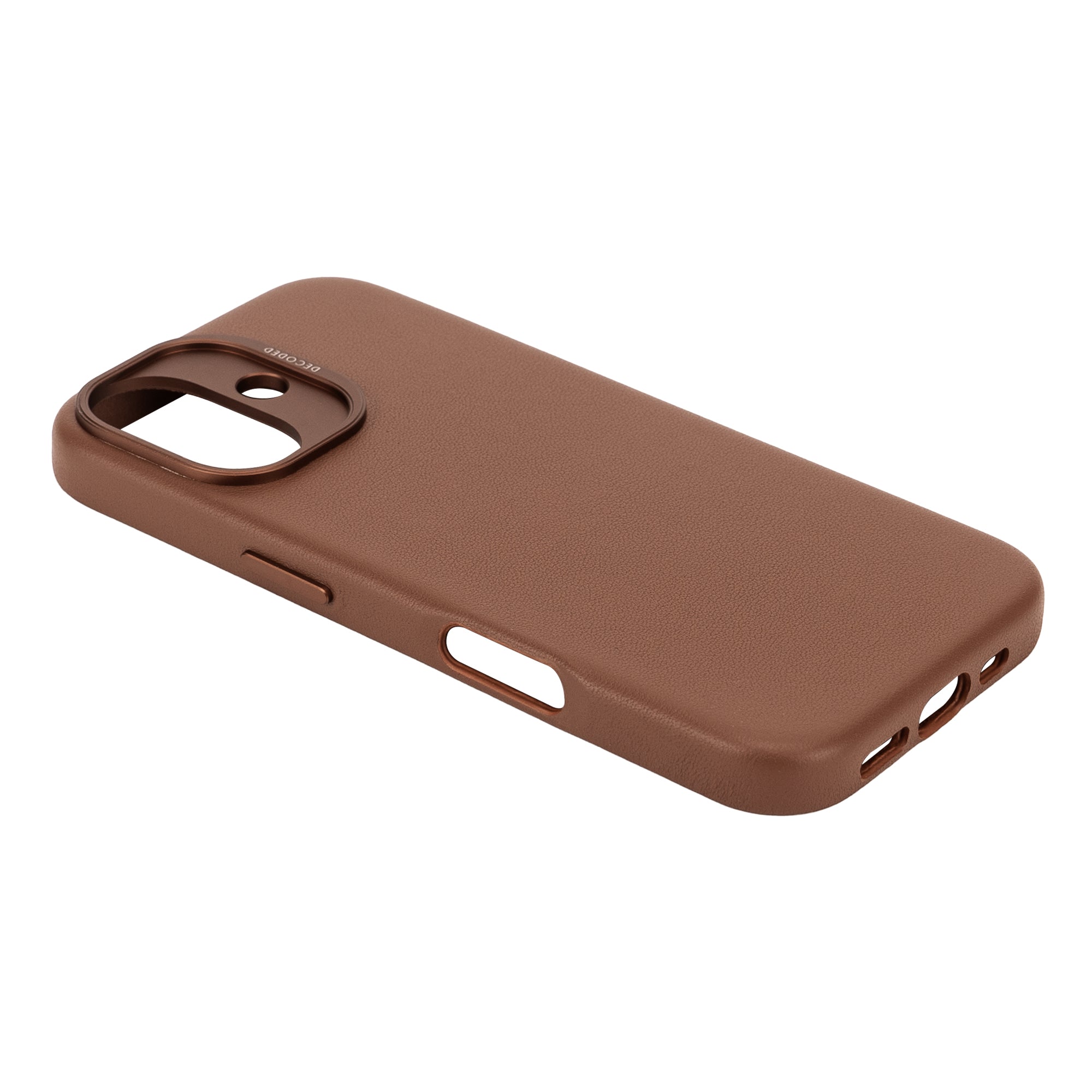 Decoded Tan Brown Leather Case for iPhone 16