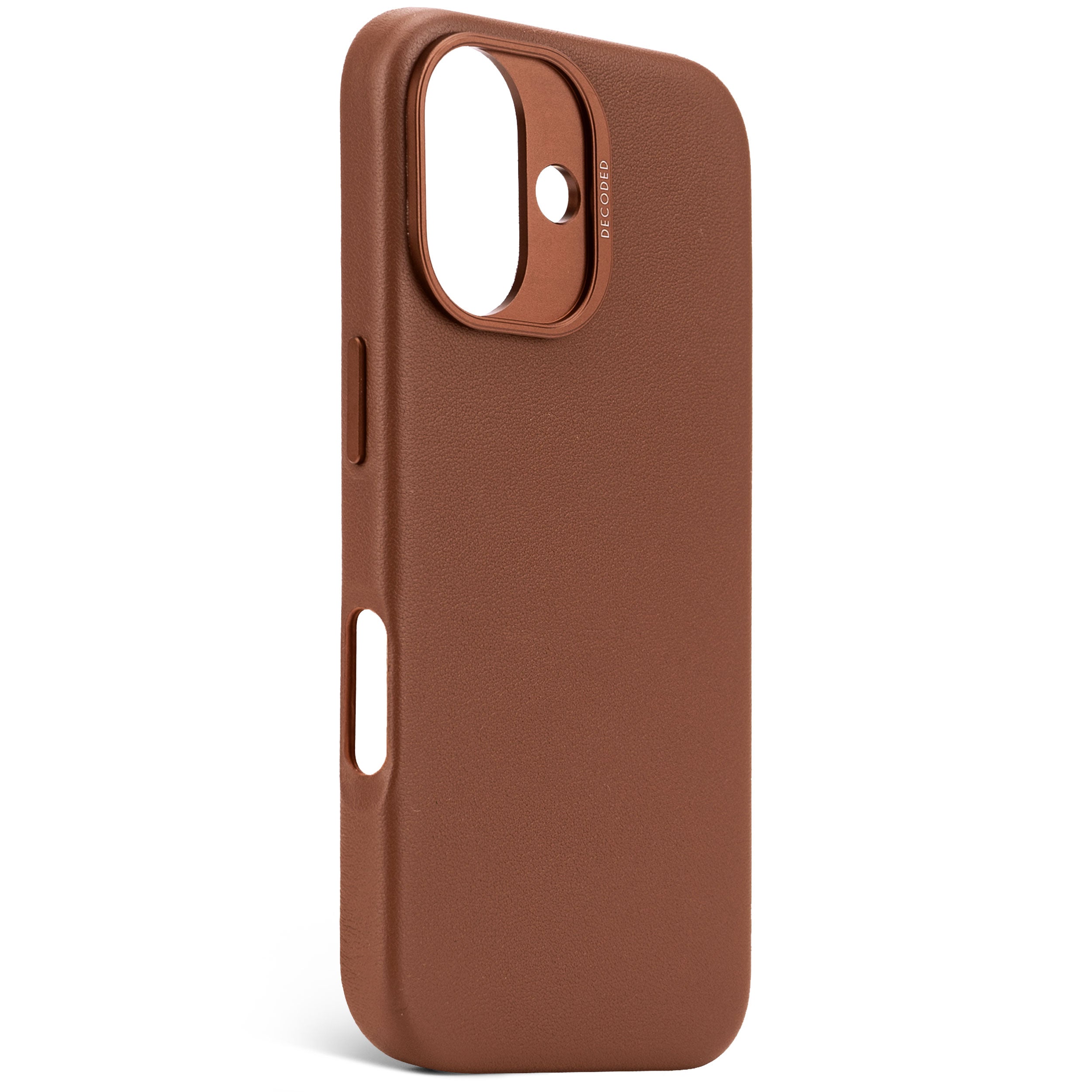 Decoded Tan Brown Leather Case for iPhone 16