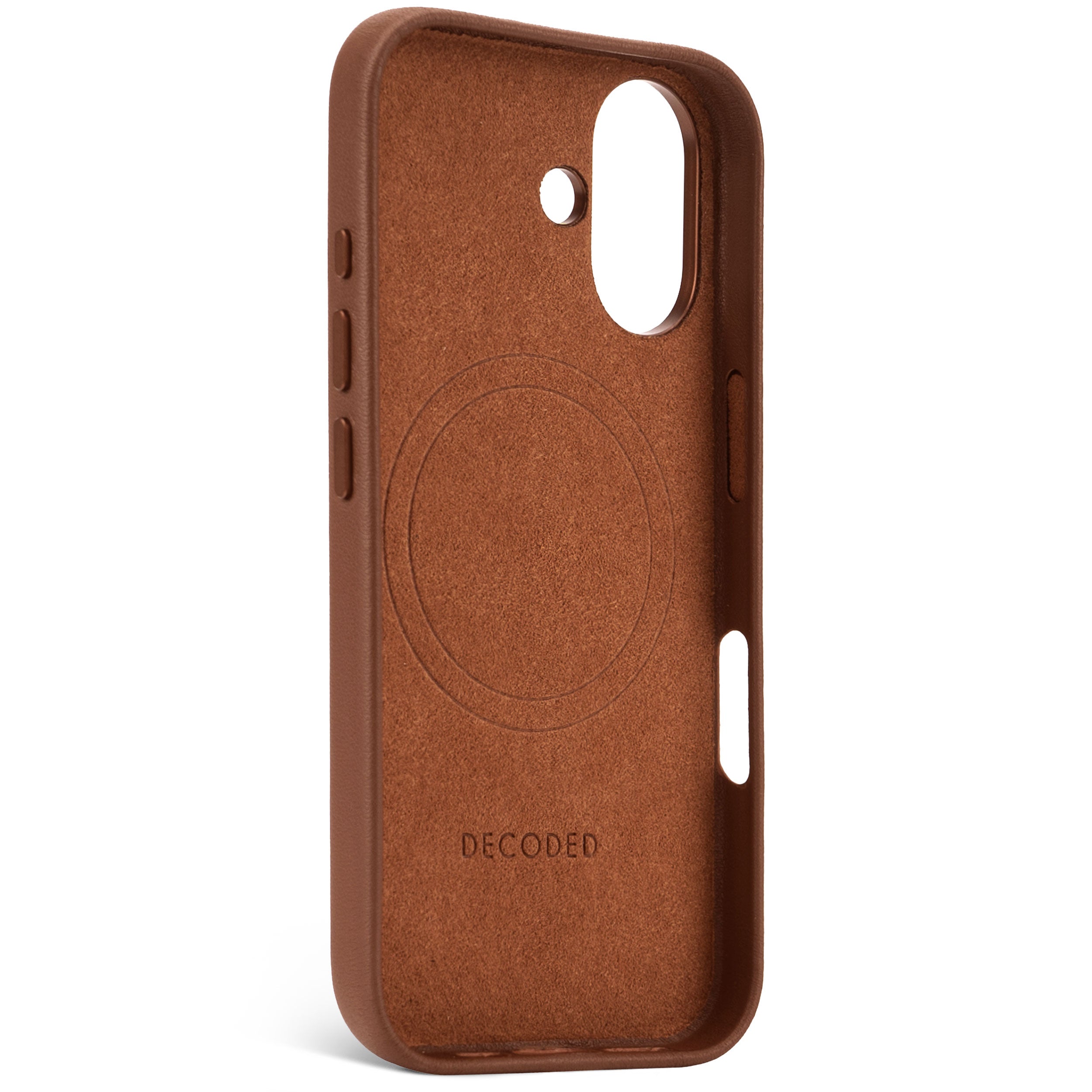 Decoded Tan Brown Leather Case for iPhone 16