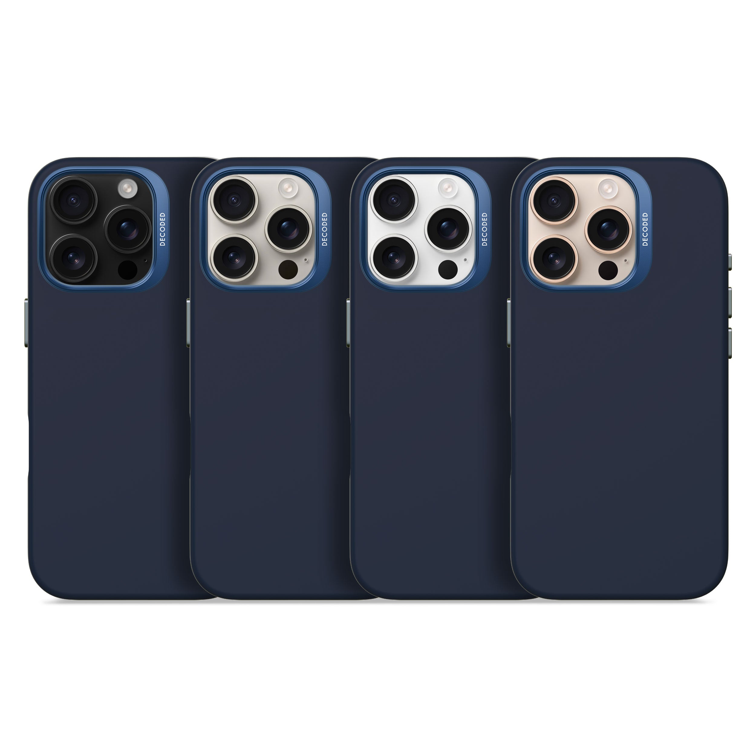 Blue Print Silicone Case for iPhone 16 Pro