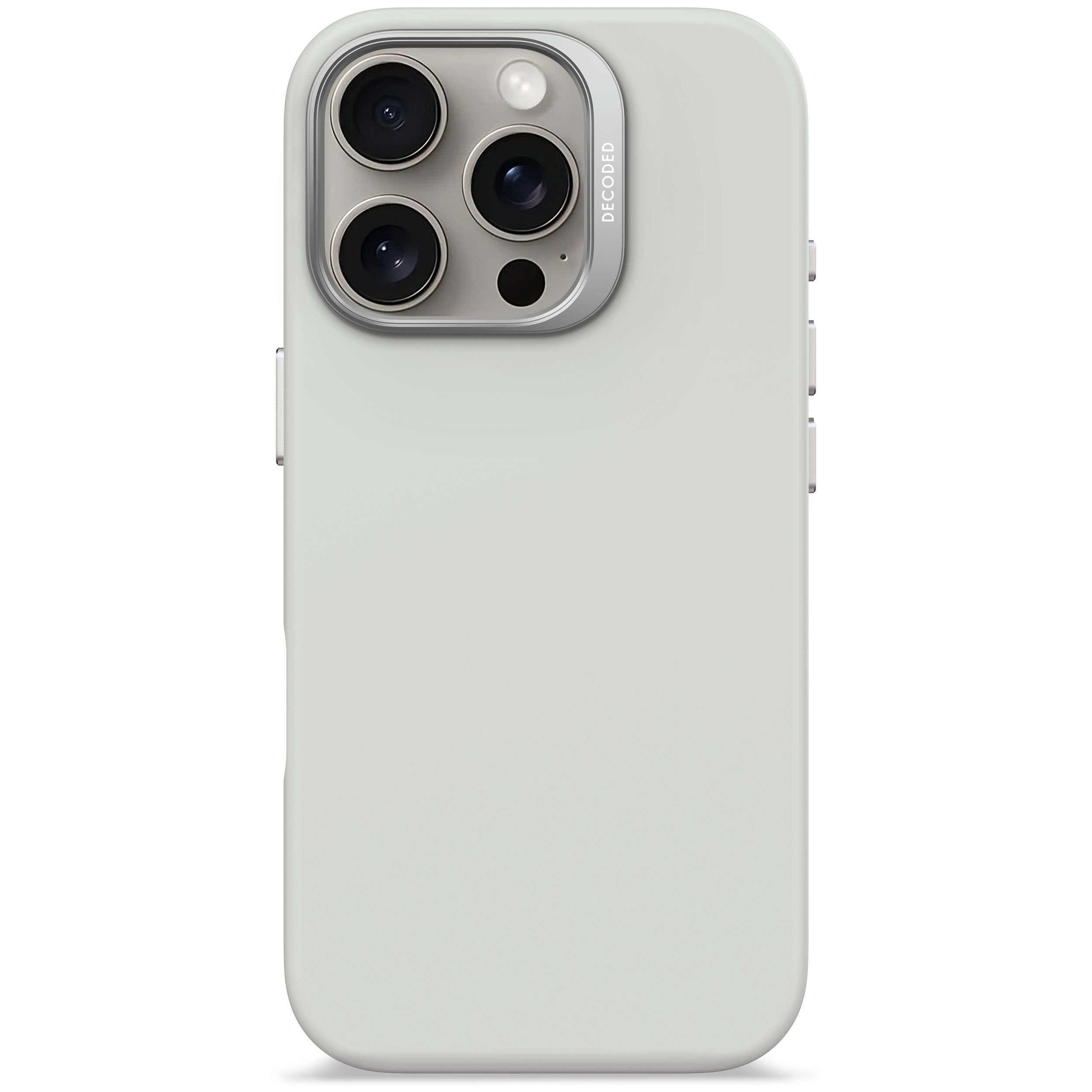 Decoded Stone Grey Silicone Case for iPhone 16 Pro