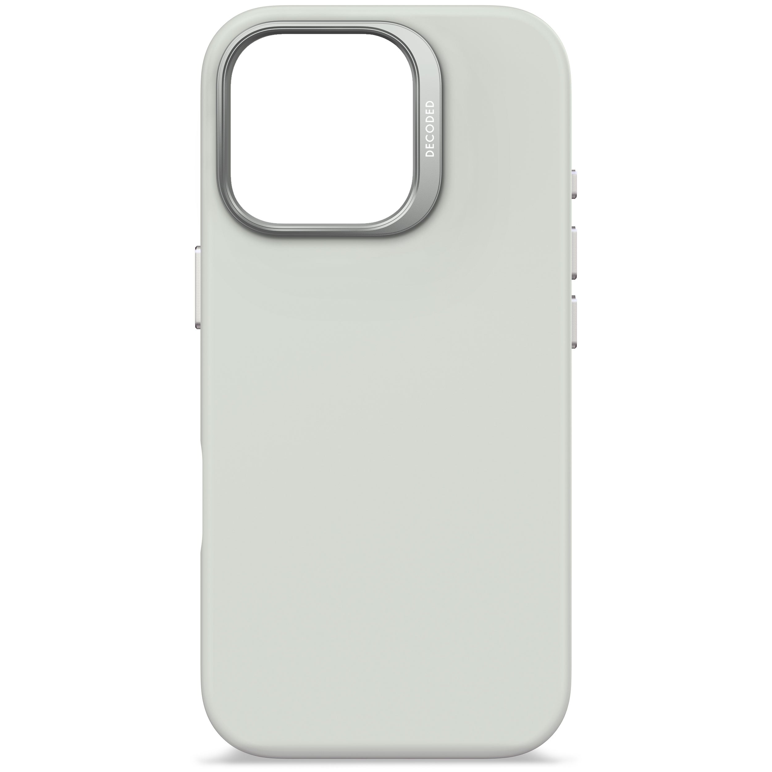 Stone Grey Silicone Case for iPhone 16 Pro