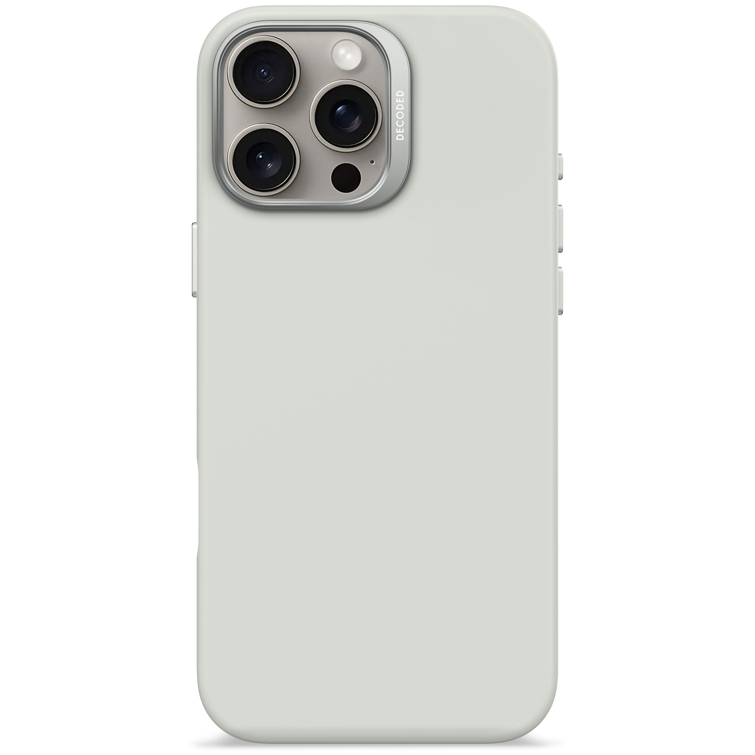 Decoded Stone Grey Silicone Case for iPhone 16 Pro Max