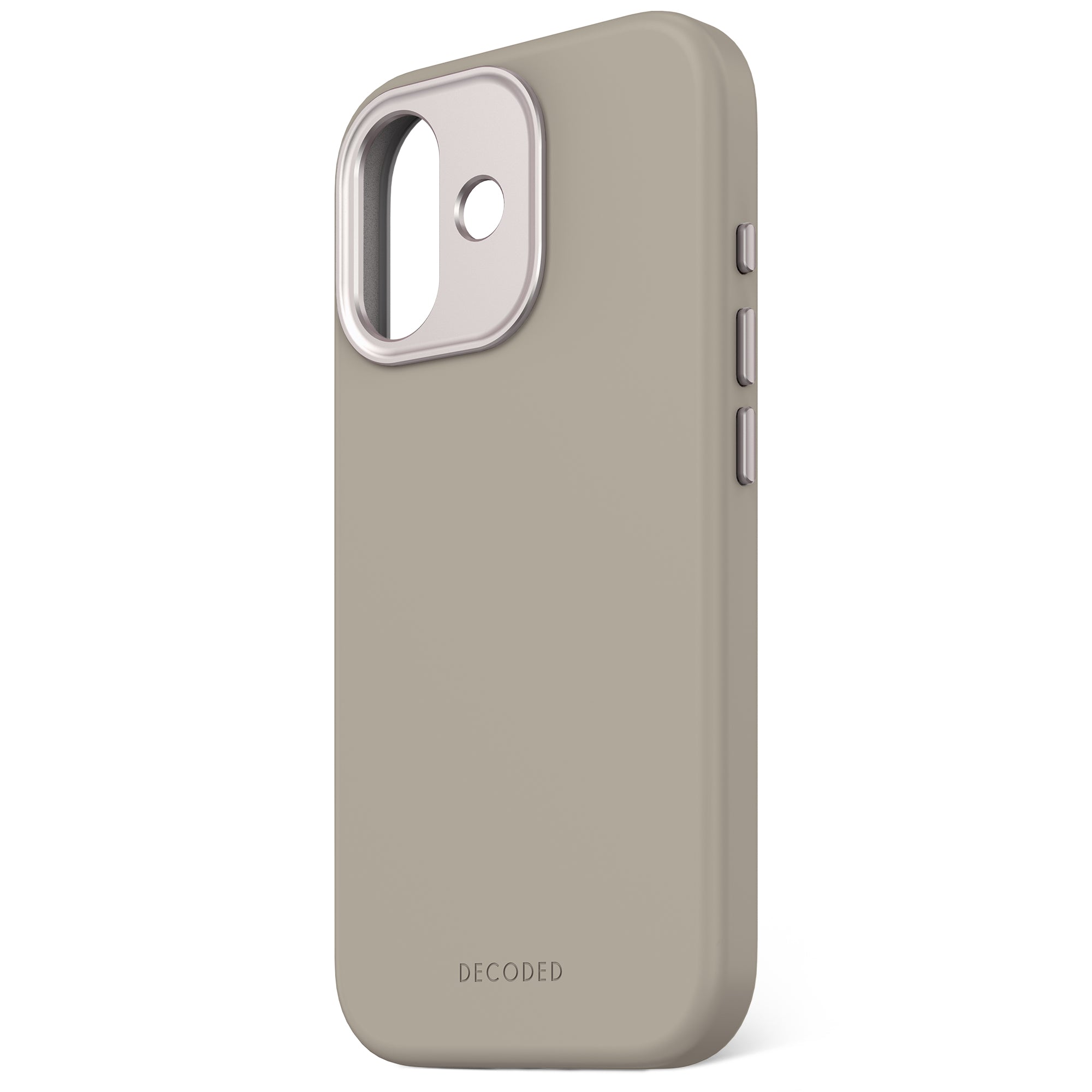 Soft Taupe Silicone Case for iPhone 17 with MagSafe & Antimicrobial Protection