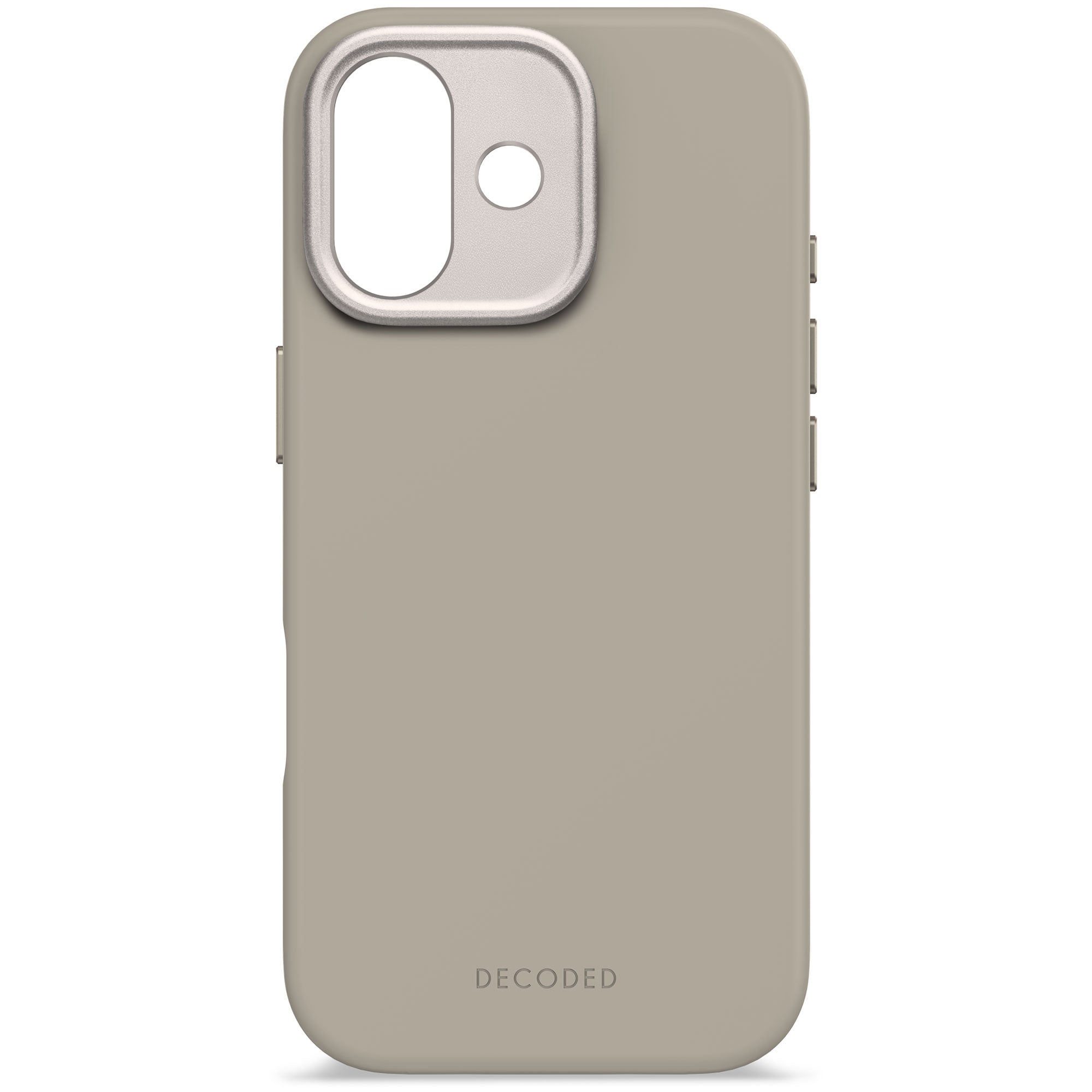 Soft Taupe Silicone Case for iPhone 17 with MagSafe & Antimicrobial Protection