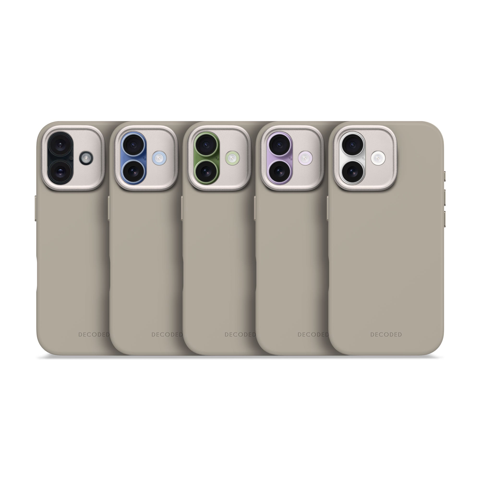 Soft Taupe Silicone Case for iPhone 17 with MagSafe & Antimicrobial Protection