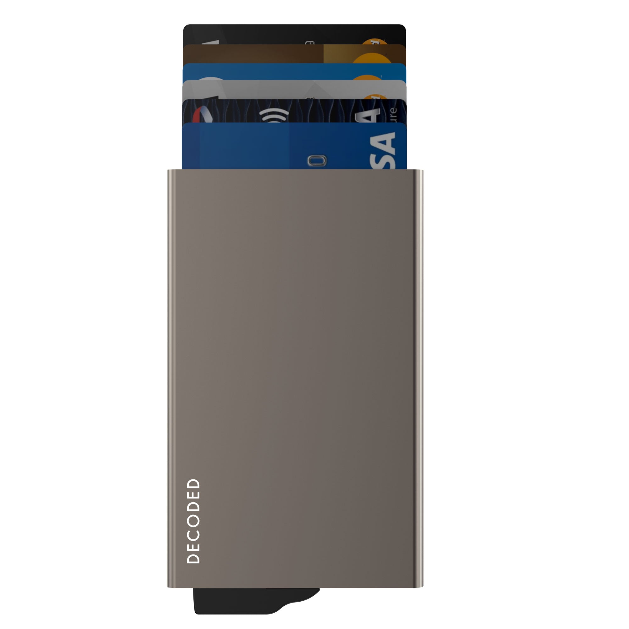 Titanium MagSafe Aluminum Cardholder for iPhone – Slim Magnetic Wallet with RFID Protection