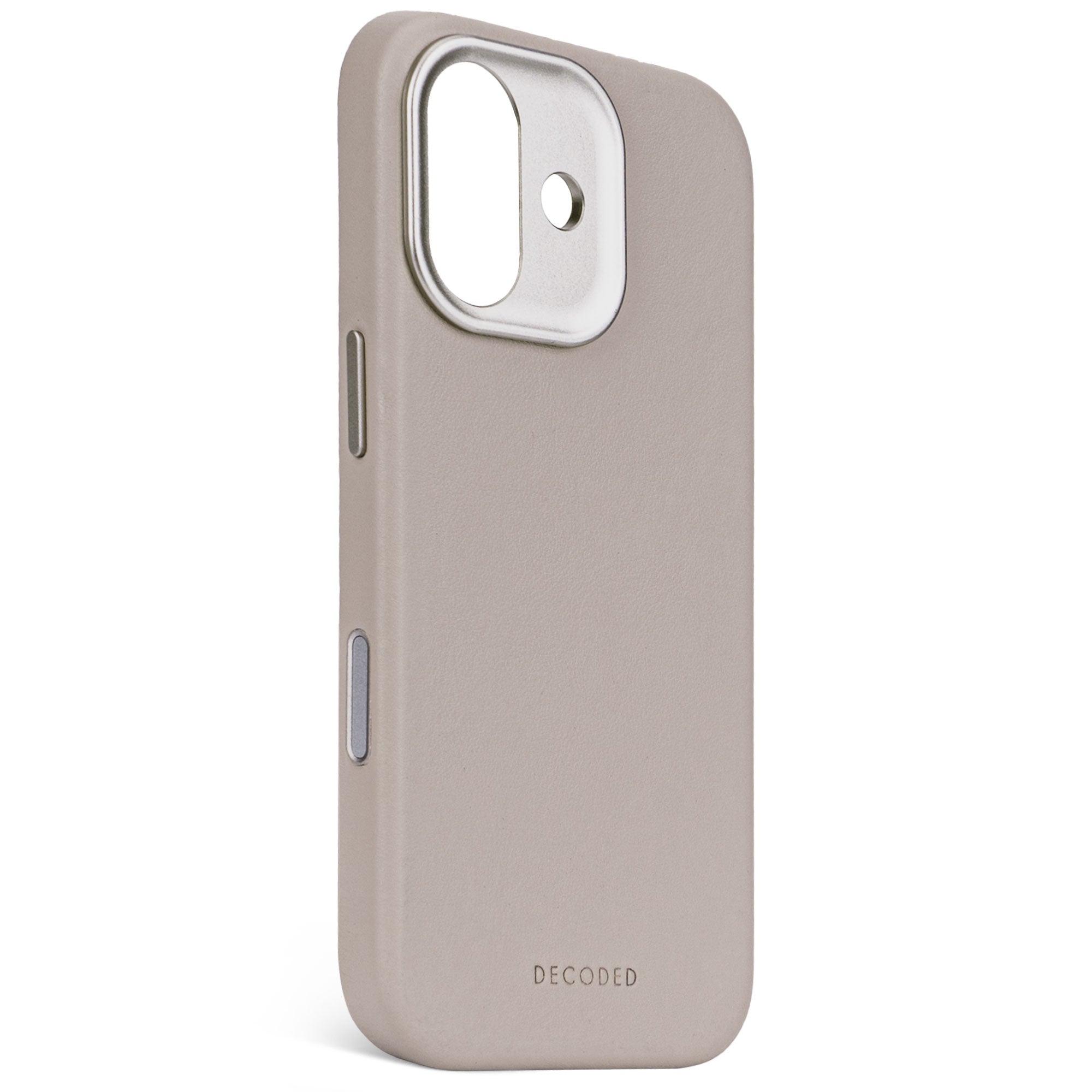 Solid Clay Leather Case for iPhone 17 with MagSafe & Metal Camera Ring