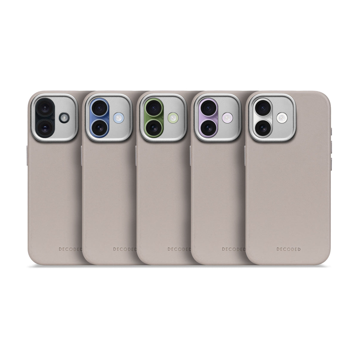 Decoded Solid Clay Leather Case for iPhone 17
