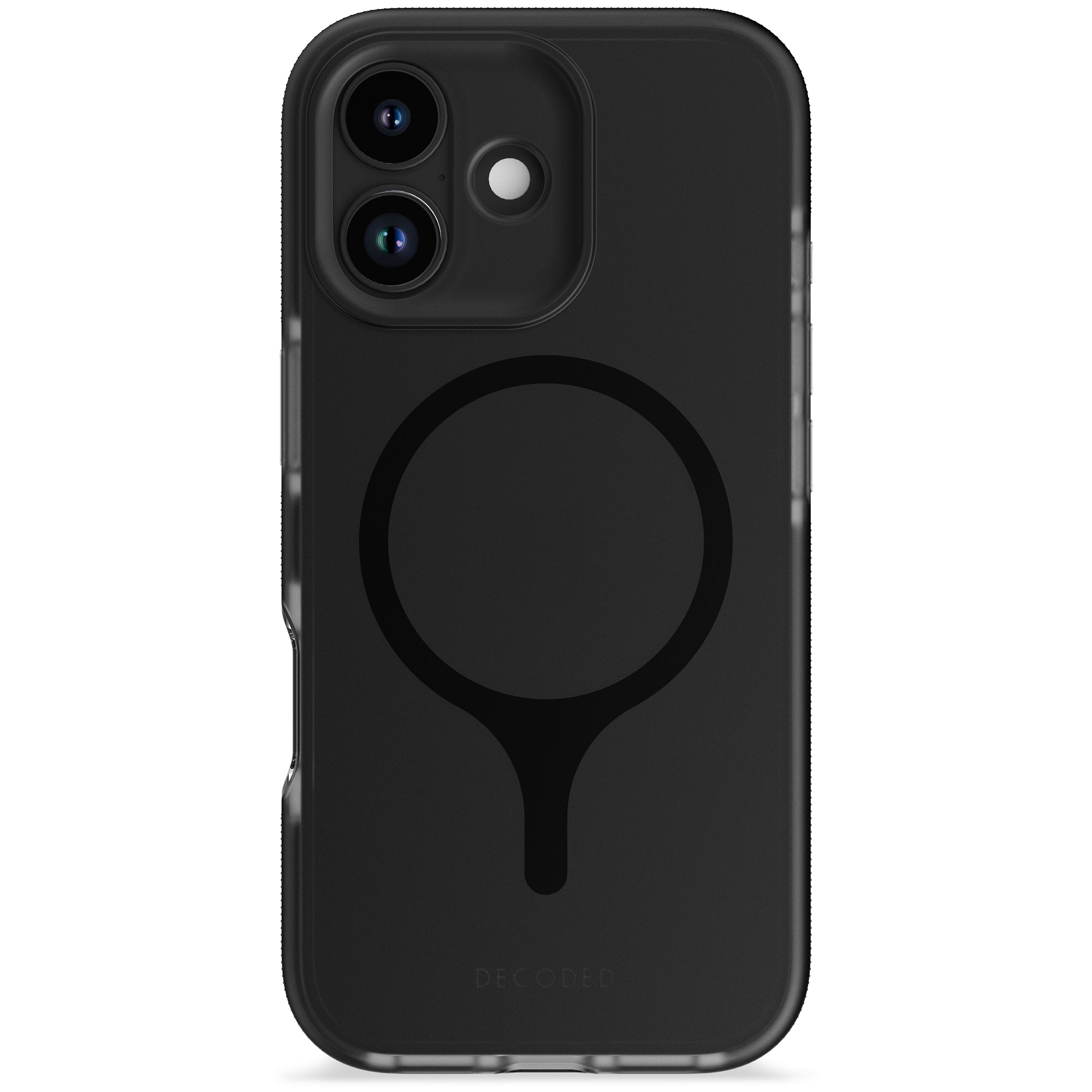 Decoded Frosted Black Clear Case for iPhone 17 4m Drop Protection