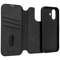 Decoded Black Leather Detachable Wallet for iPhone 17