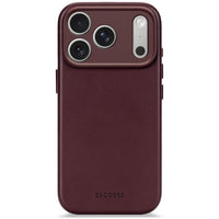 Decoded Burgundy Leather Case for iPhone 17 Pro
