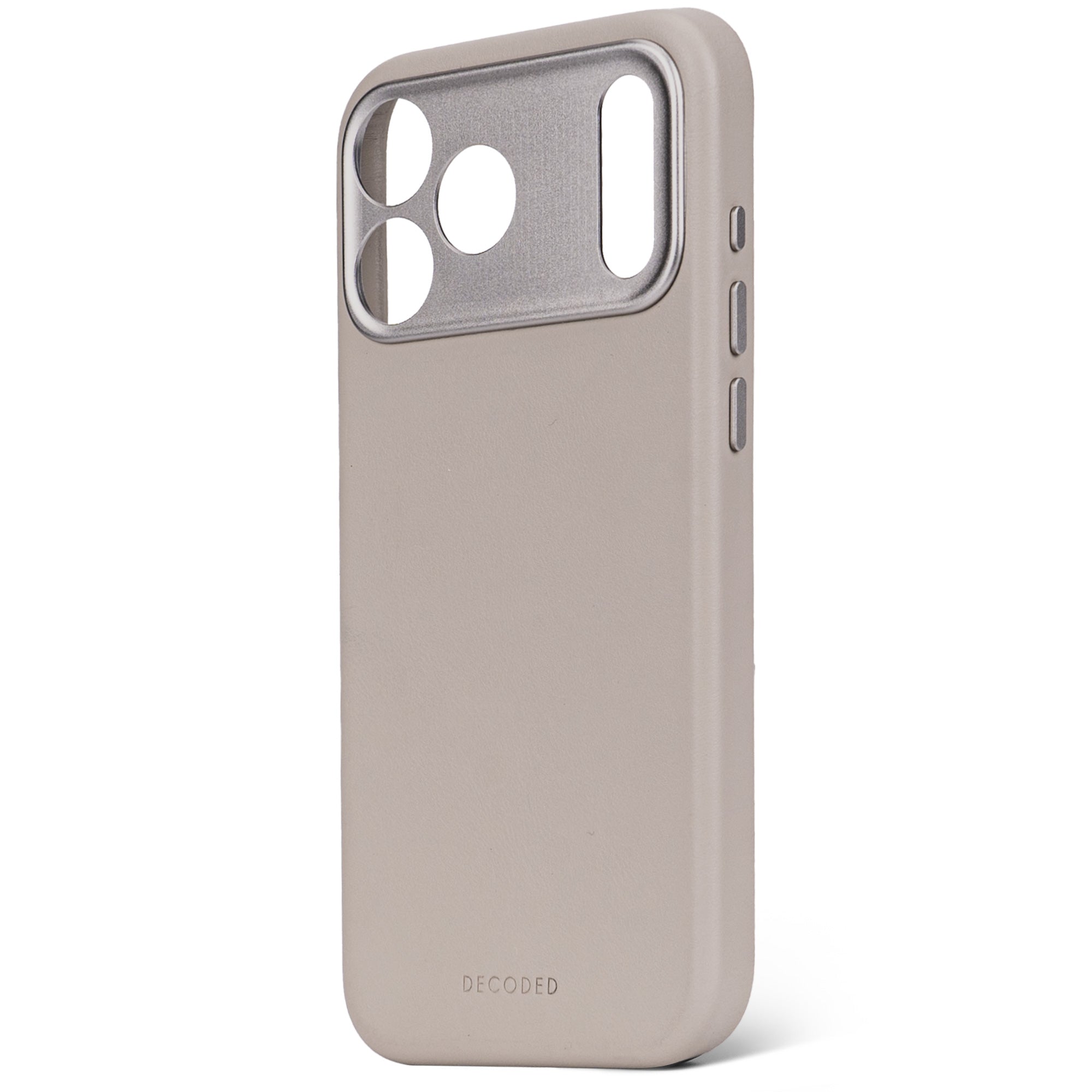 Solid Clay Leather Case for iPhone 17 Pro Max