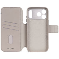 Decoded Solid Clay Leather Detachable Wallet for iPhone 17 Pro Max