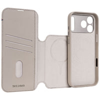 Decoded Solid Clay Leather Detachable Wallet for iPhone 17 Pro Max