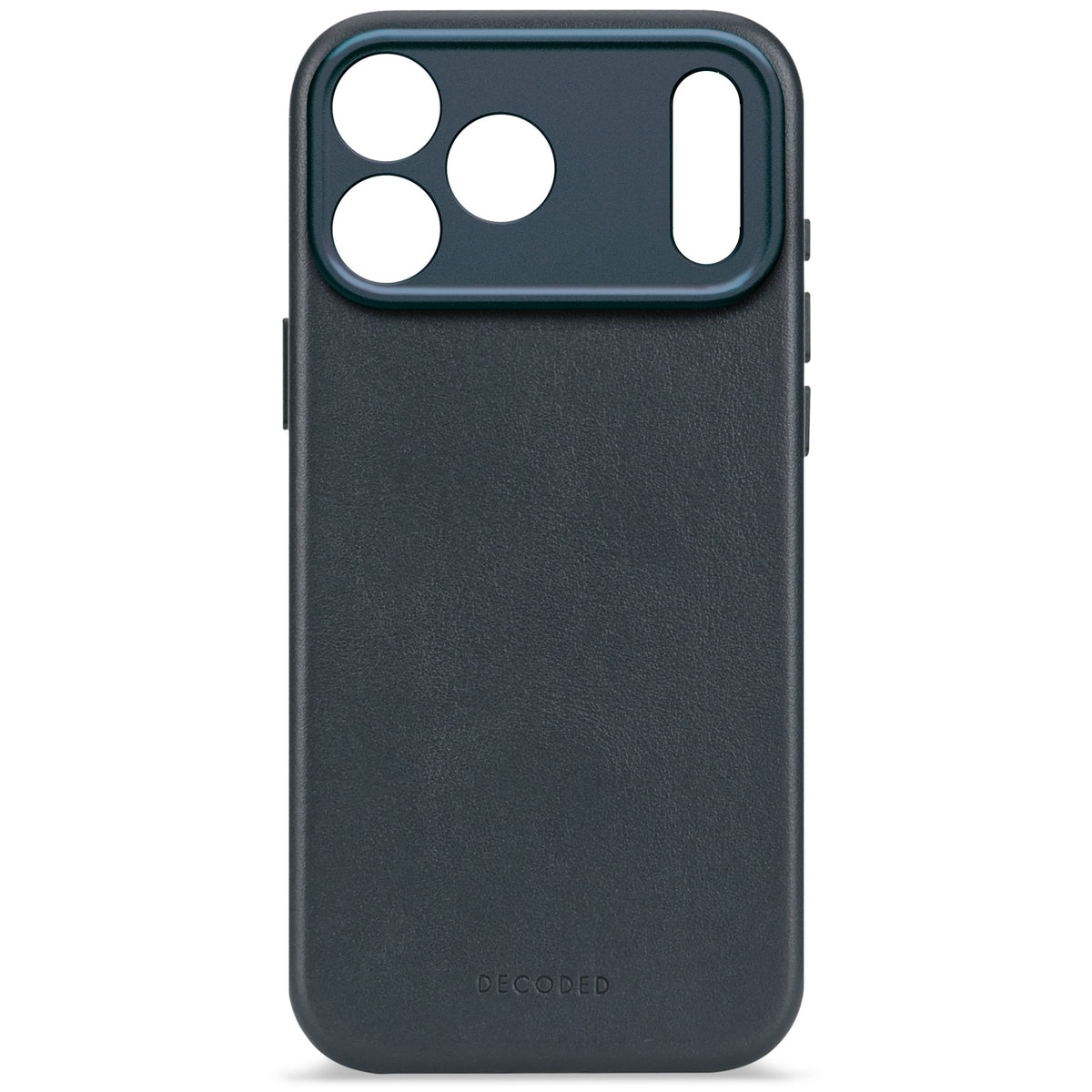 DECODED Navy Shadow Leather MagSafe Case for iPhone 17 Pro Max