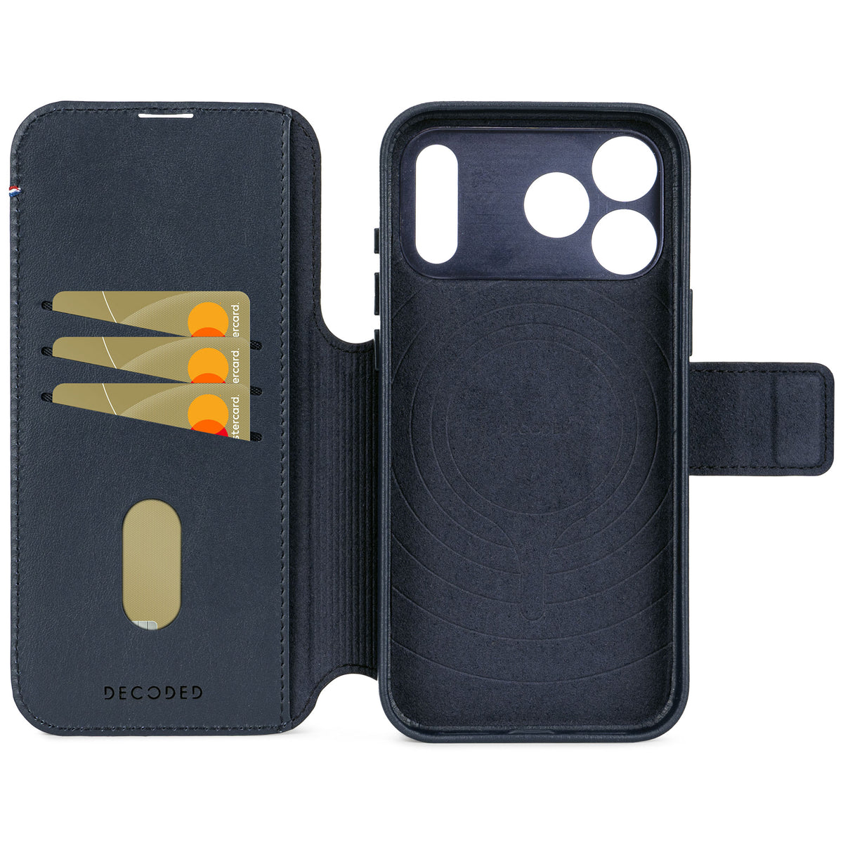 Decoded Solid Clay Leather Detachable Wallet for iPhone 17 Pro Max