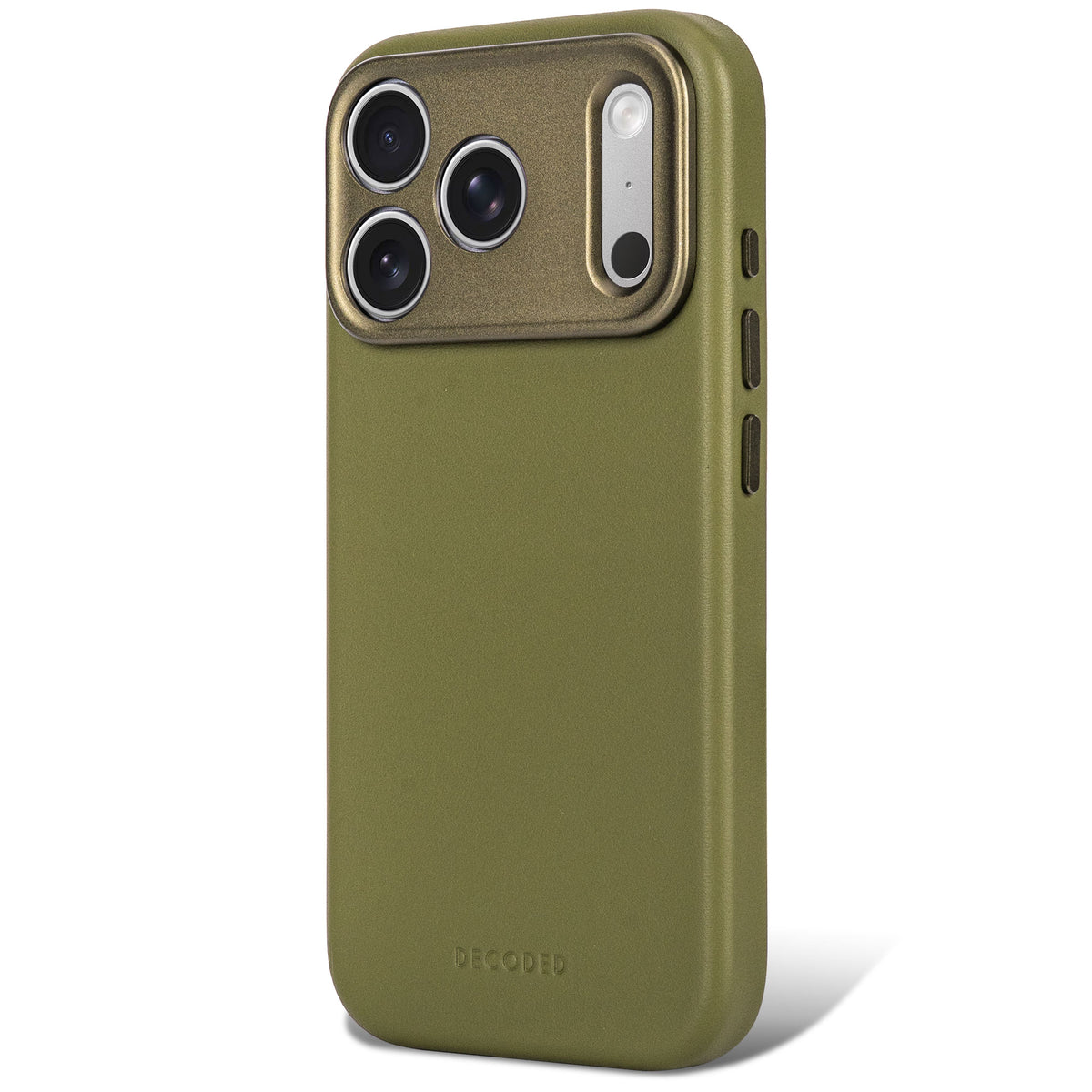 Decoded  Moss Green Leather Case for iPhone 18 Pro Max