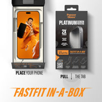 PanzerGlass Platinum Screen Protector for iPhone 18 Pro & 17 Pro – Ultra-Wide Fit with FASTFIT IN-A-BOX