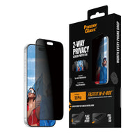 PanzerGlass 2-Way Privacy Screen Protector for iPhone 18 Pro – Ultra-Wide Fit with FASTFIT IN-A-BOX