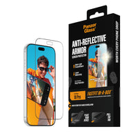 PanzerGlass Anti-Reflective Armor Screen Protector for iPhone 18 Pro – Ultra-Wide Fit with FASTFIT IN-A-BOX