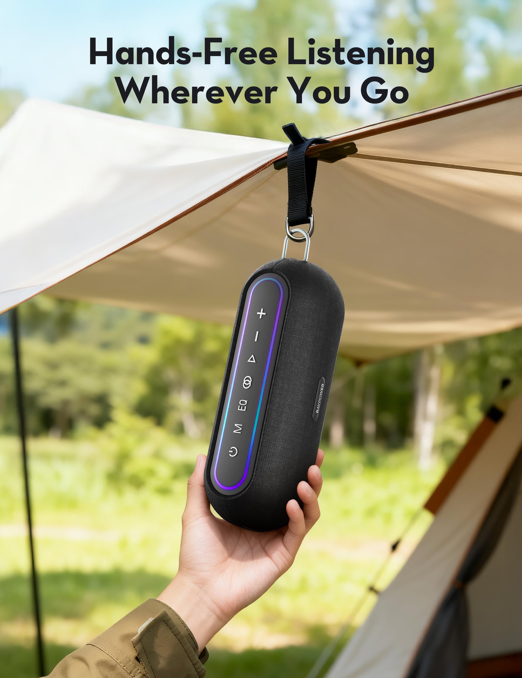 45W Bluetooth Speaker with RGB Lights & Stereo Pairing