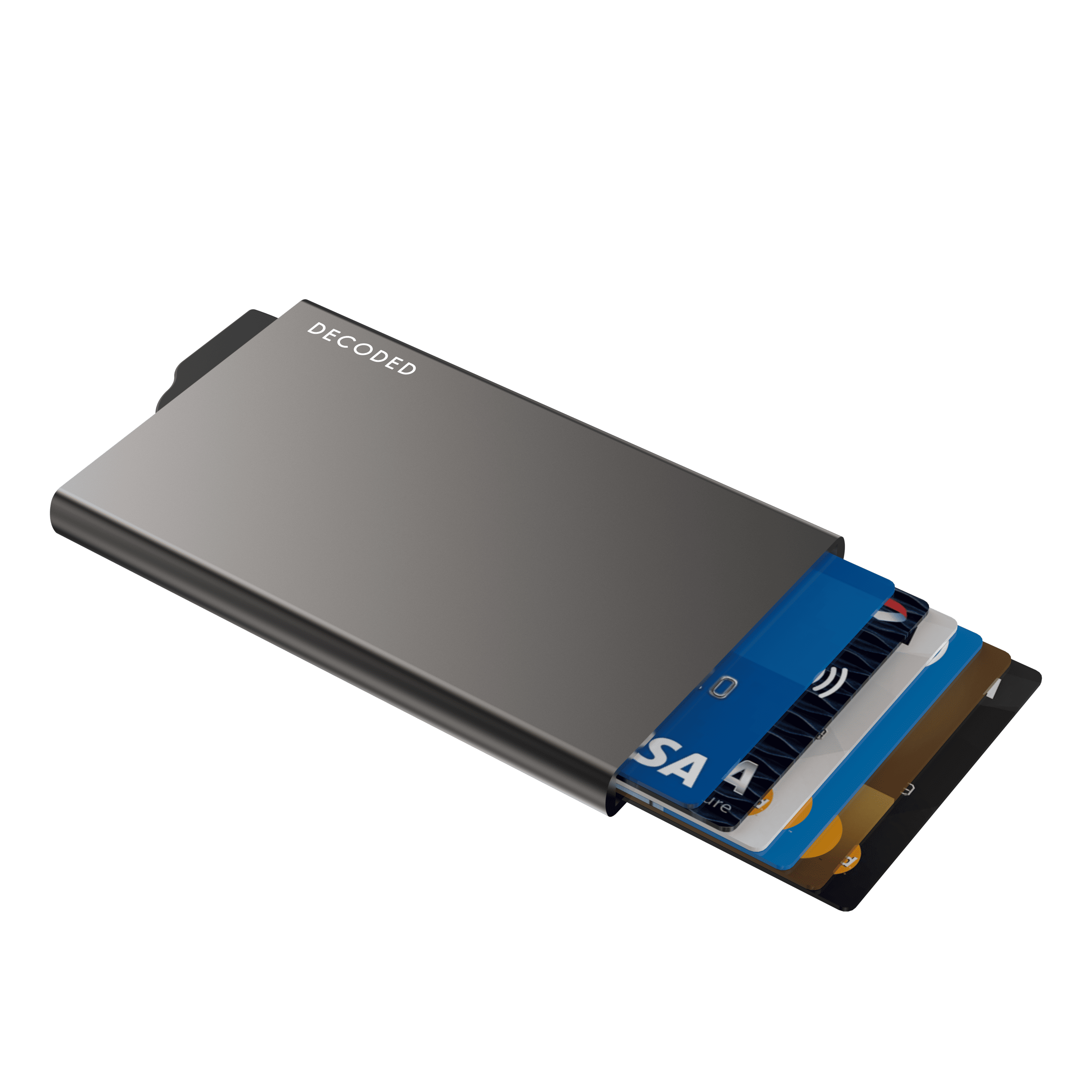 Titanium MagSafe Aluminum Cardholder for iPhone – Slim Magnetic Wallet with RFID Protection