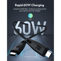 Ultra-Durable USB-C to USB-C Fast Charging Cable – 60W Power Delivery, 1.2 Meters