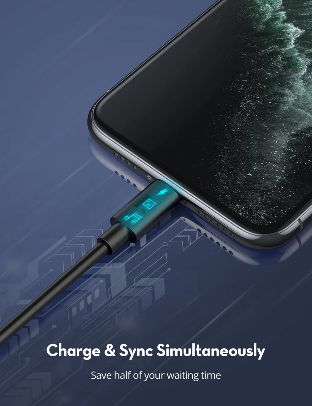 USB-C to Lightning Fast Charging Cable – MFi Certified, 1 Meter