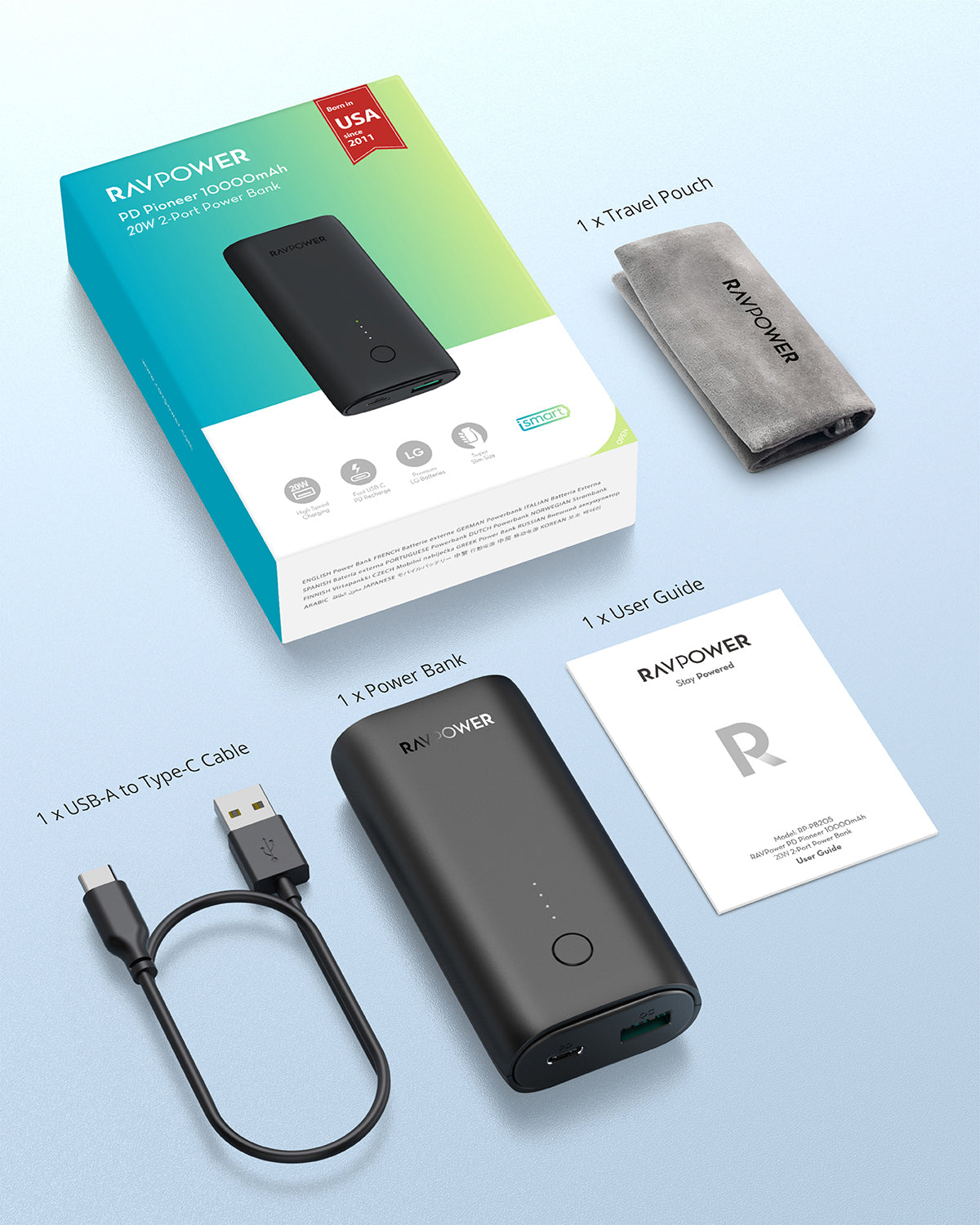 10000mAh 20W PD Power Bank