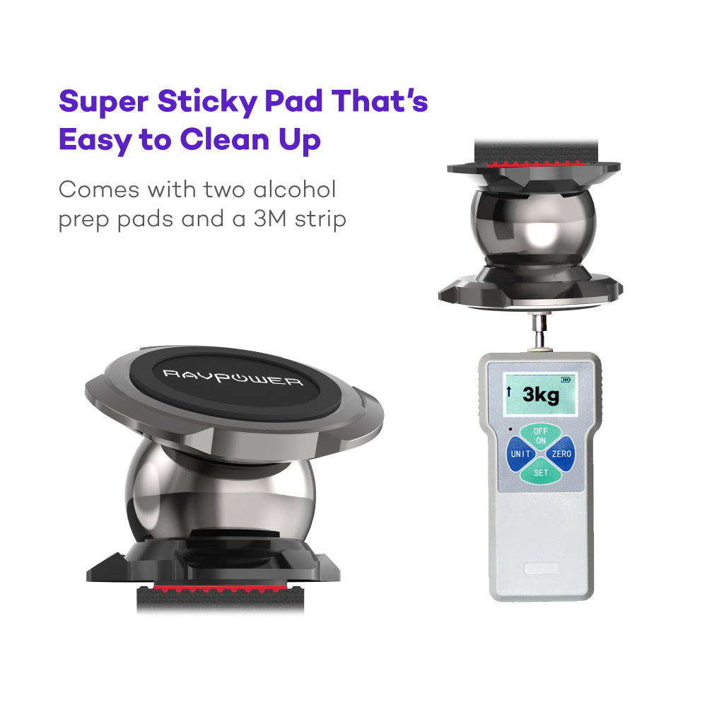 Magnetic Car Phone Mount – 360° Adjustable, Secure Dashboard & Vent Hold